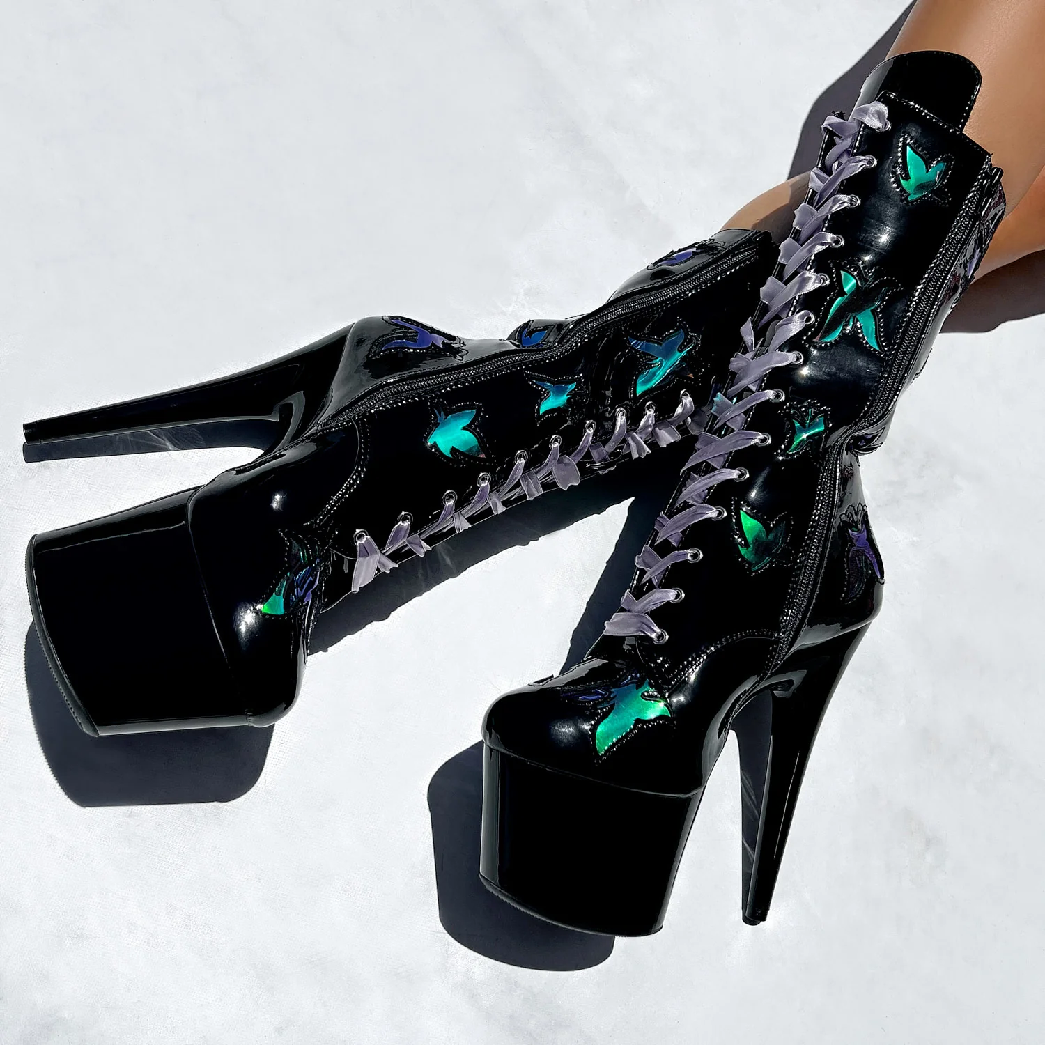 Butterfly Boot - Black - 7 INCH - Image 4