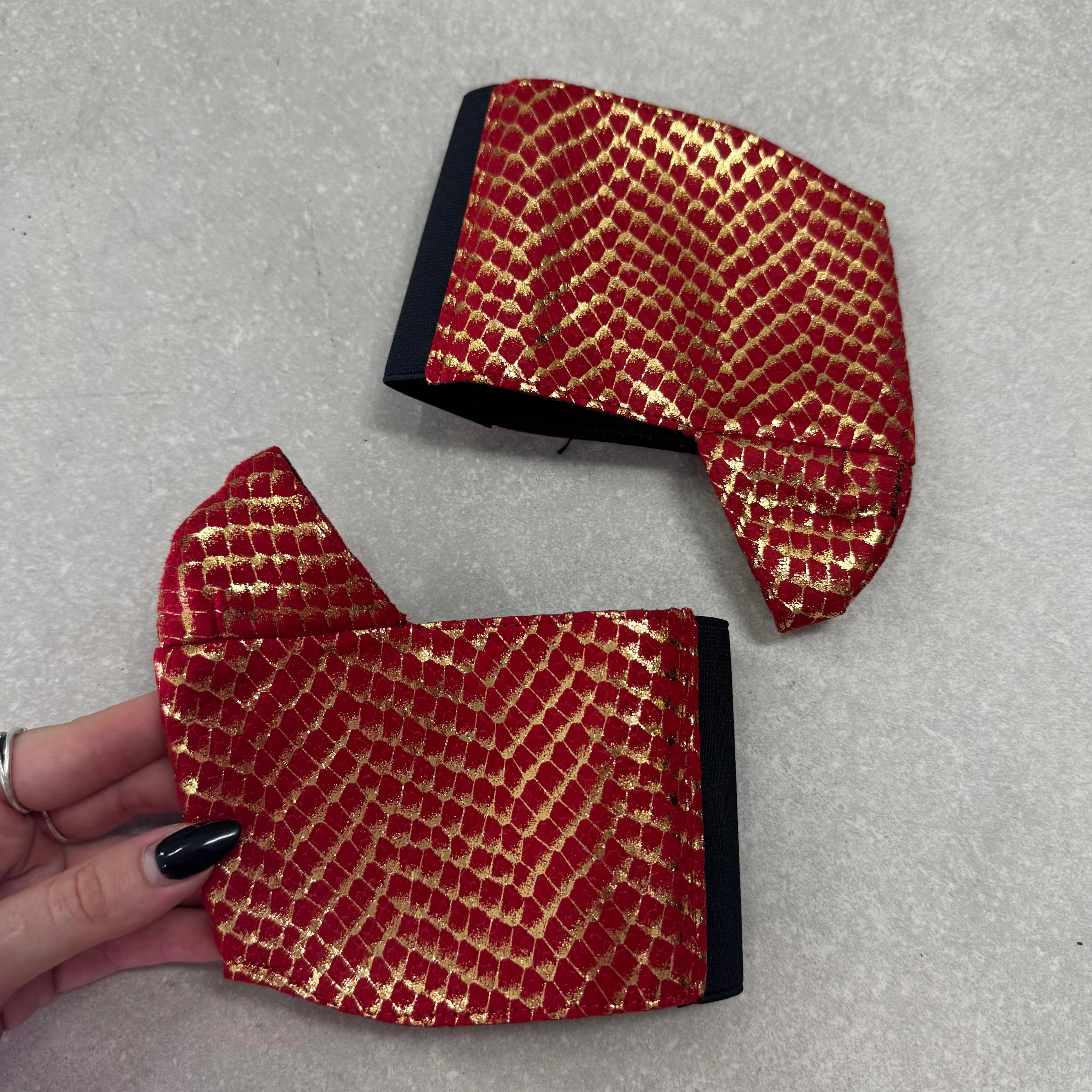 Classique Shoe Protector - Khaleesi Red & Gold - 8 INCH - Image 3