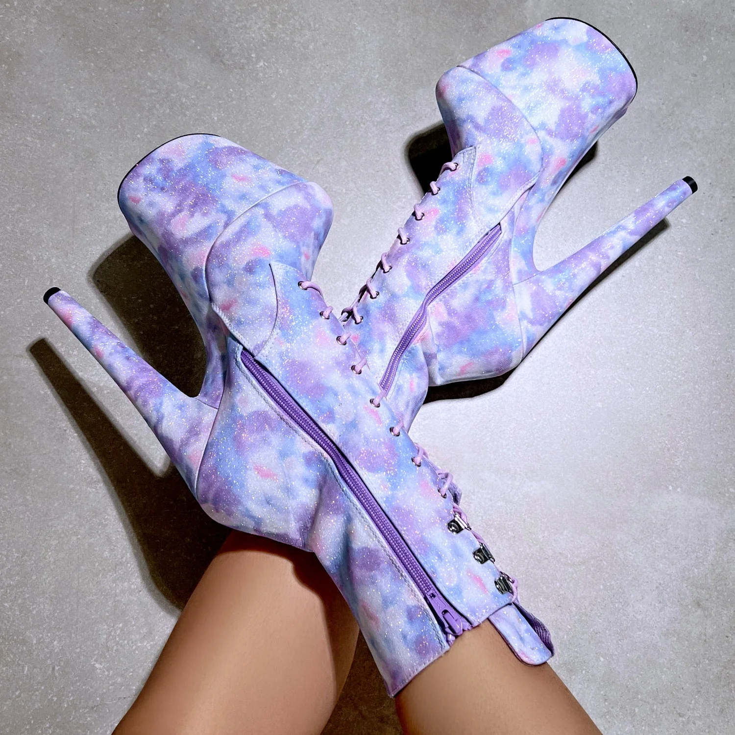 Fairy Clouds Boot - Purple - 8INCH - Image 3