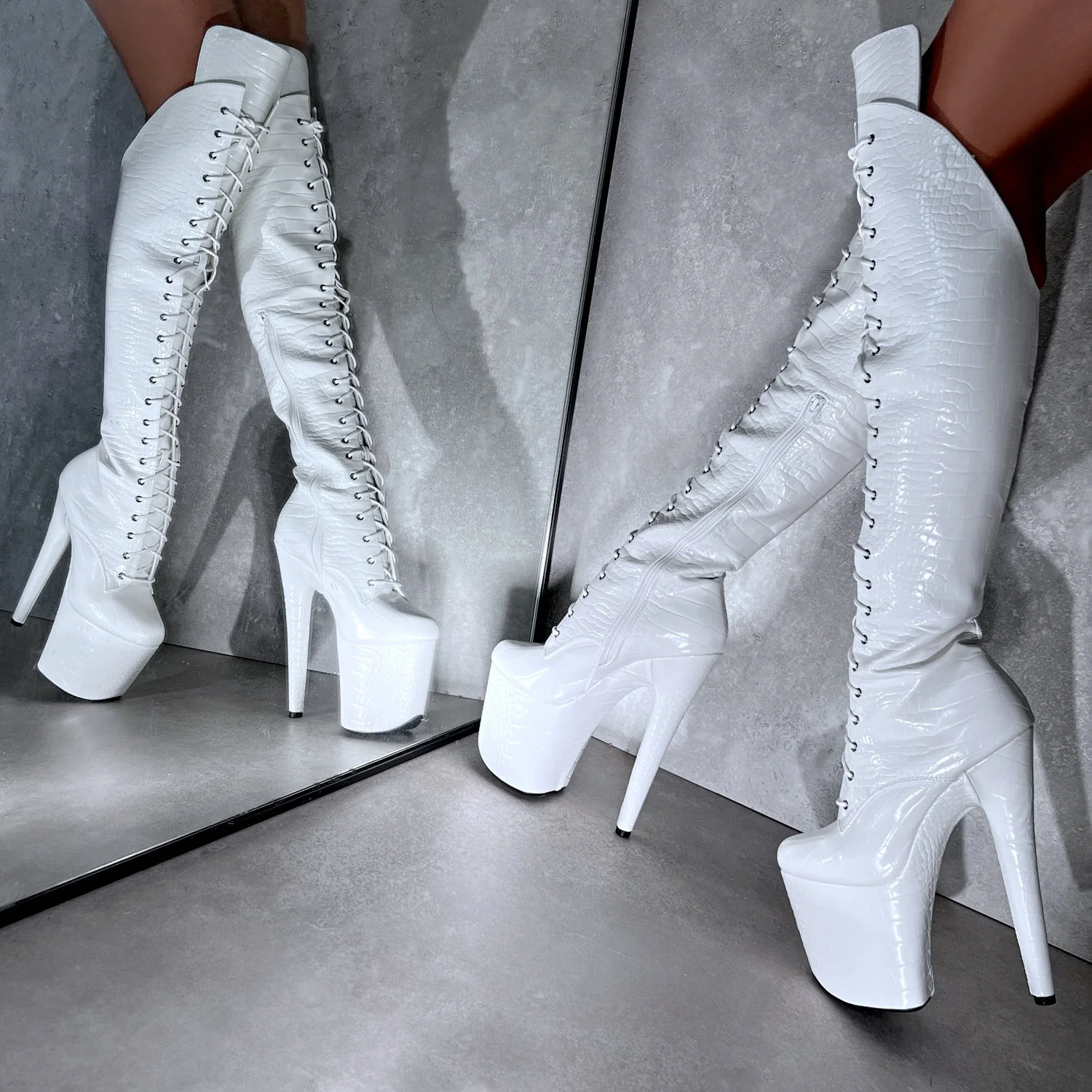 Ghosted Over Knee Boot - 8 INCH - Image 2