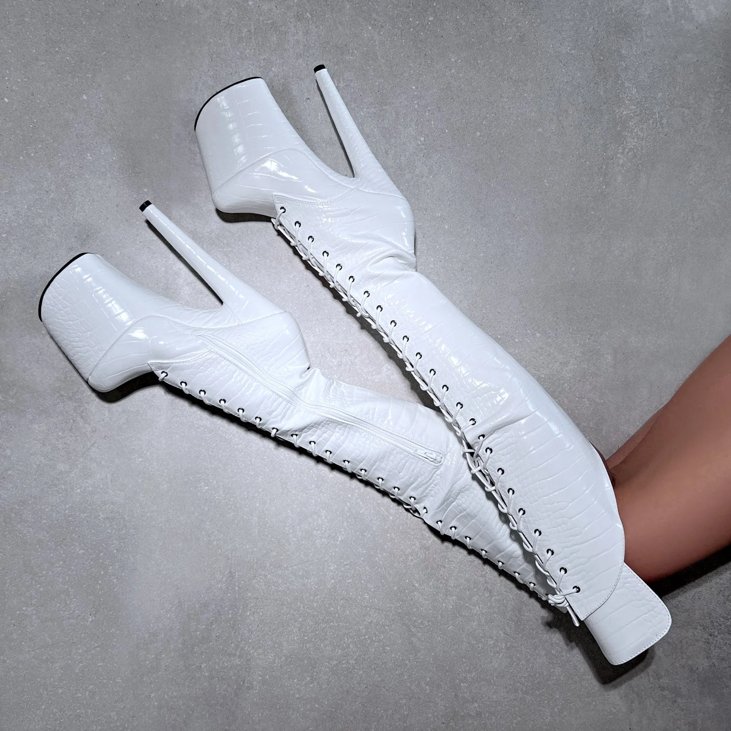 Ghosted Over Knee Boot - 8 INCH - Image 3