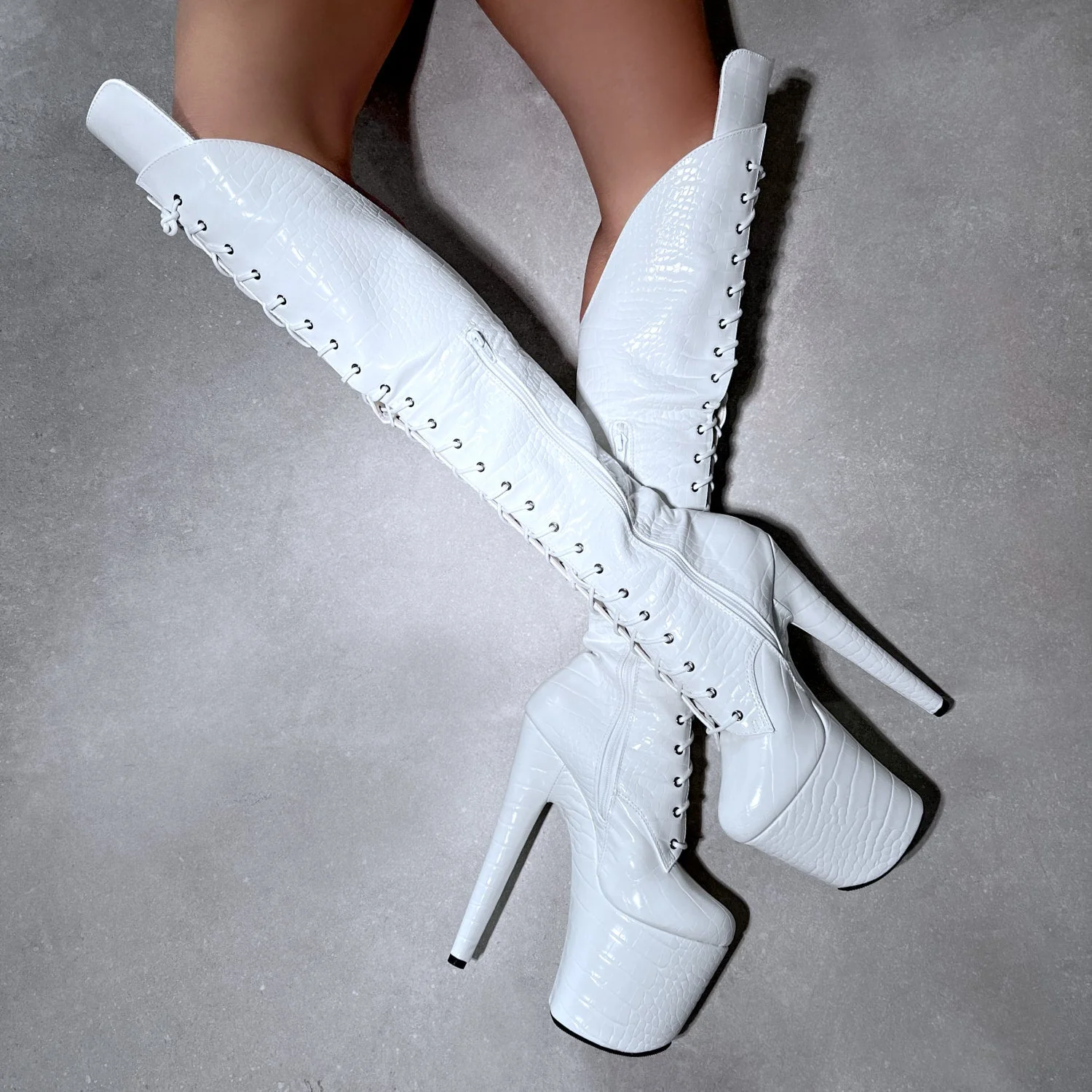 Ghosted Over Knee Boot - 8 INCH - Image 5