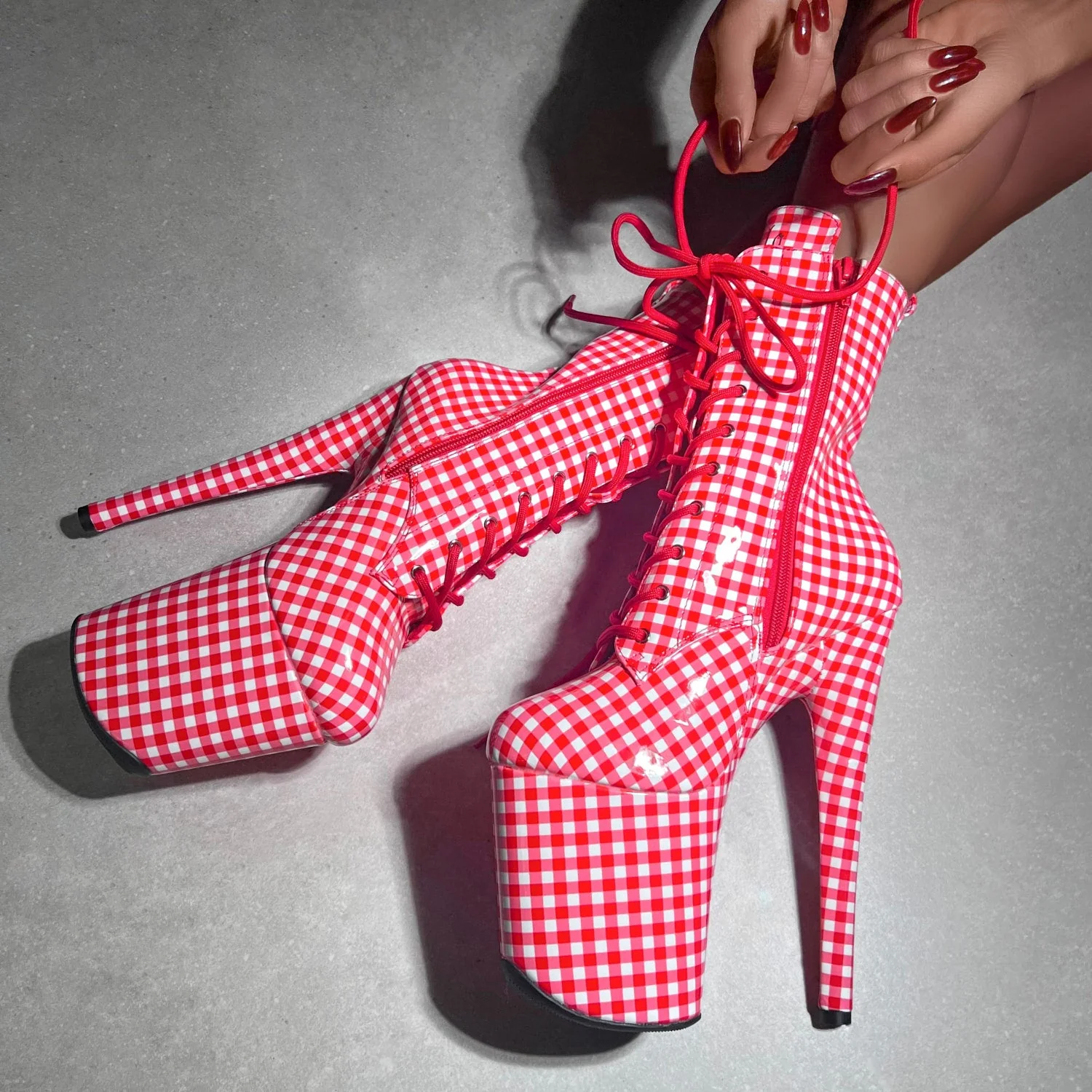 Gingham - Boot Wide Fit - 8 INCH - LIMITED ED. - Image 4