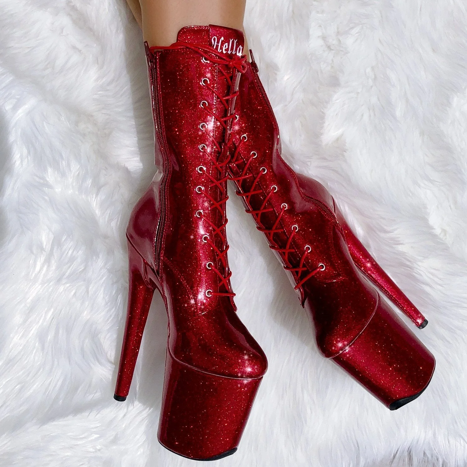 Glitterati Boot Wide Fit - Kansass - 8 INCH - Image 2