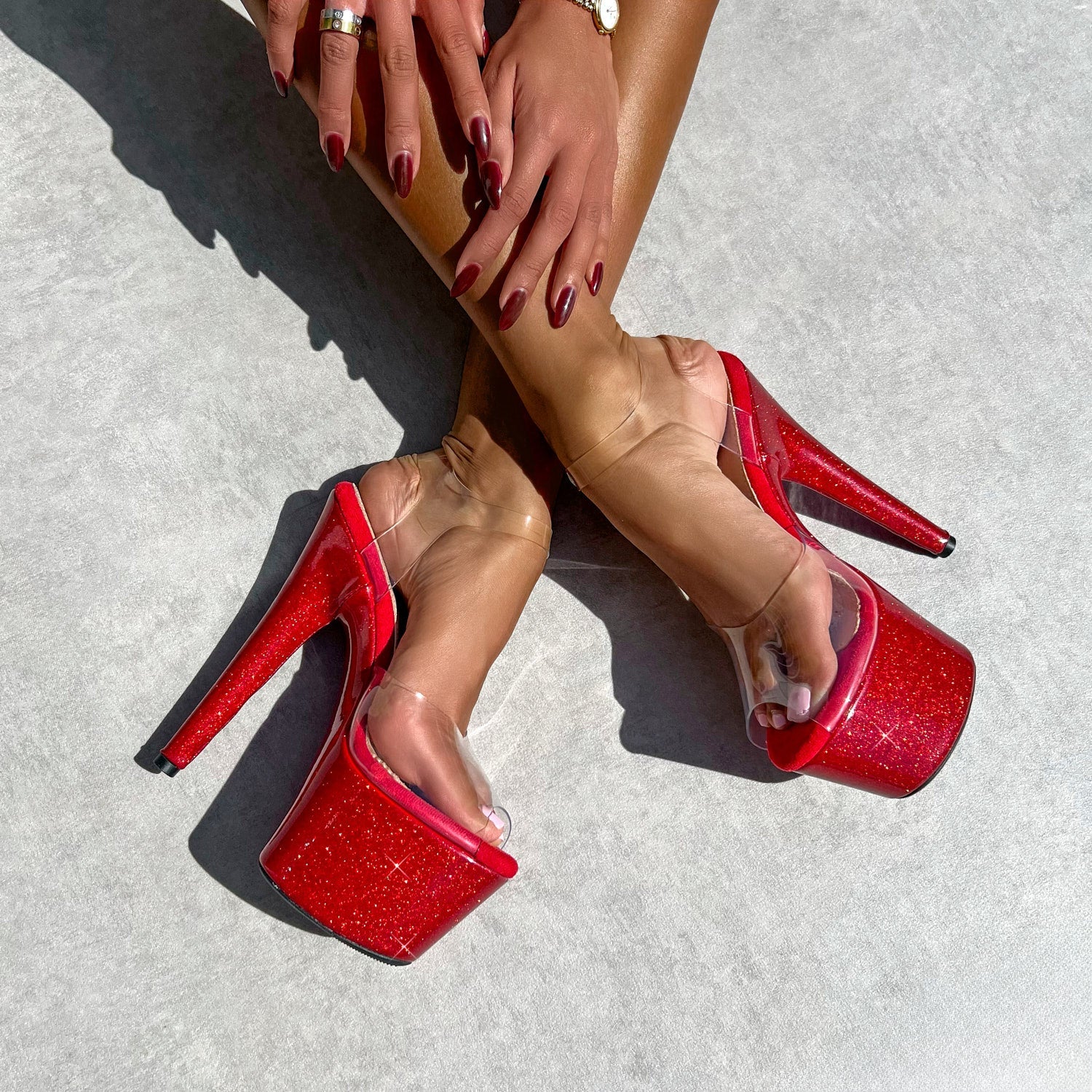 The Glitterati Classic Stiletto - Kansass - 7 INCH