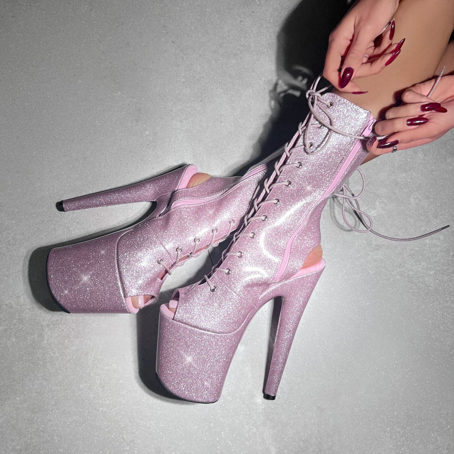 The Glitterati - OHOT Boot - Sugar Baby - 8INCH - Image 6