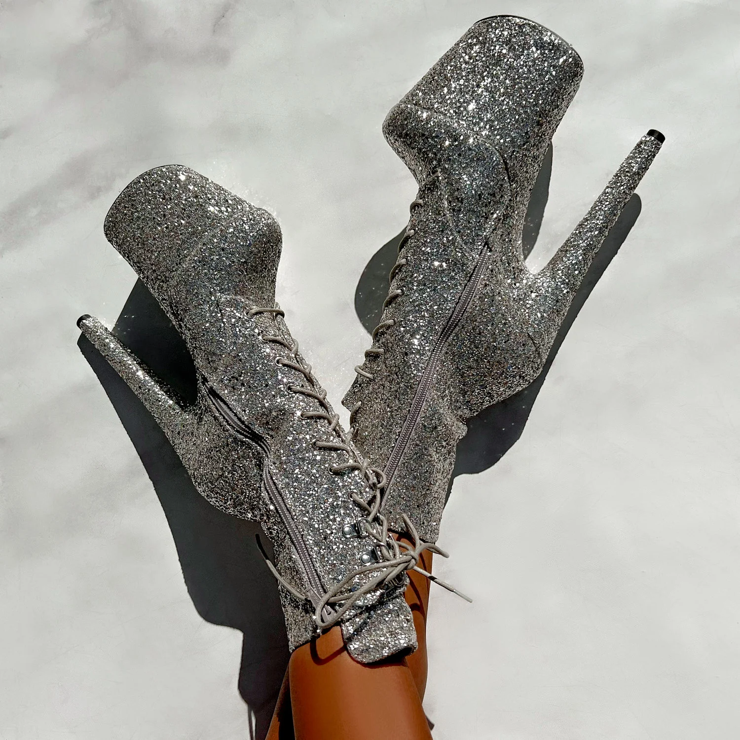 The Glitterati Xtra - Boot - Monroe -  8INCH - Wide Fit - Image 4