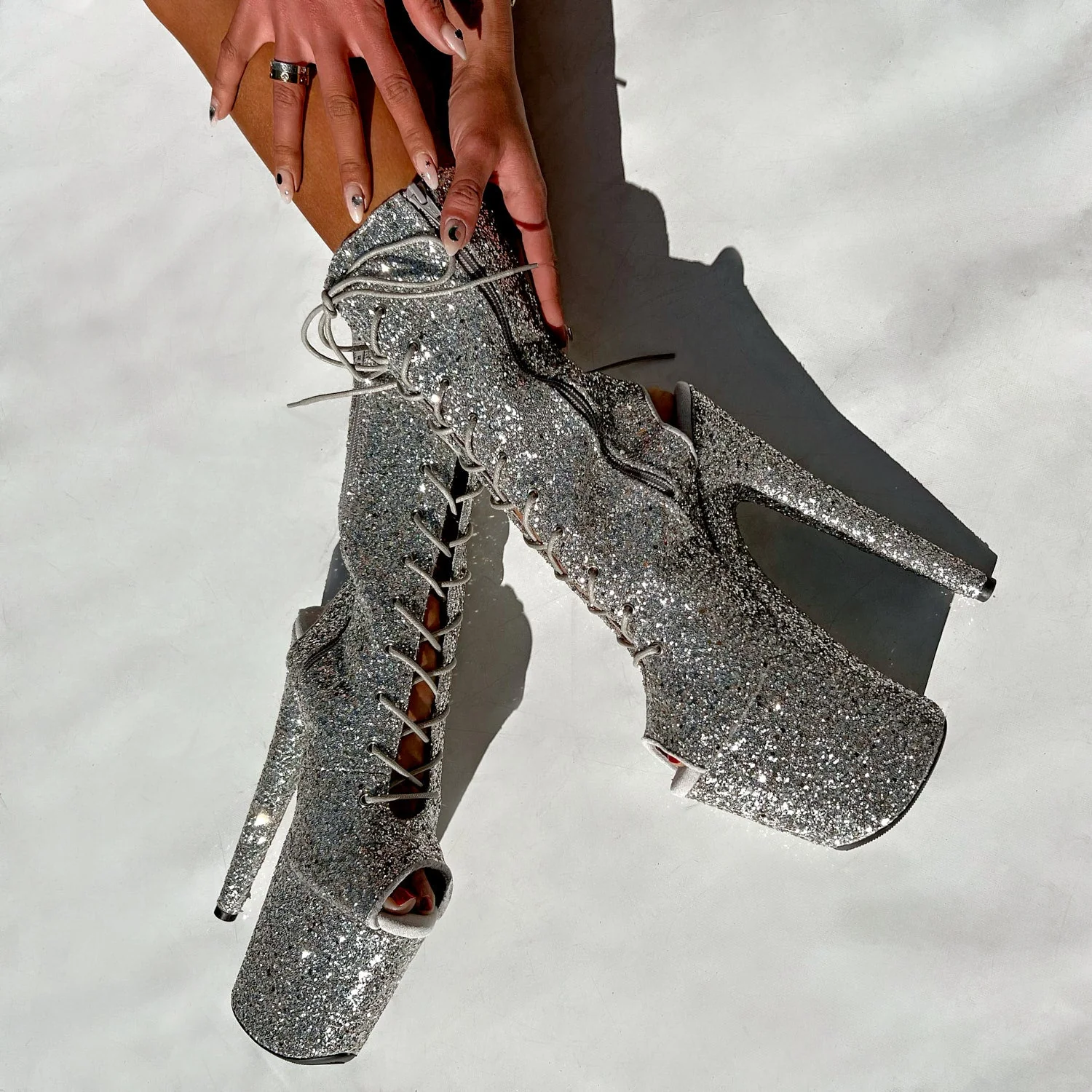 The Glitterati Xtra - OHOT Boot - Monroe - 8INCH - Wide Fit - Image 5