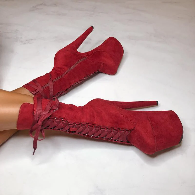 High Babydoll Dark Red - 8 INCH - Image 3