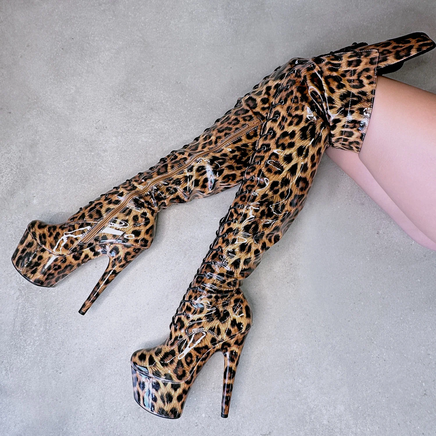 Leopard Thigh High - 7 INCH - Image 2