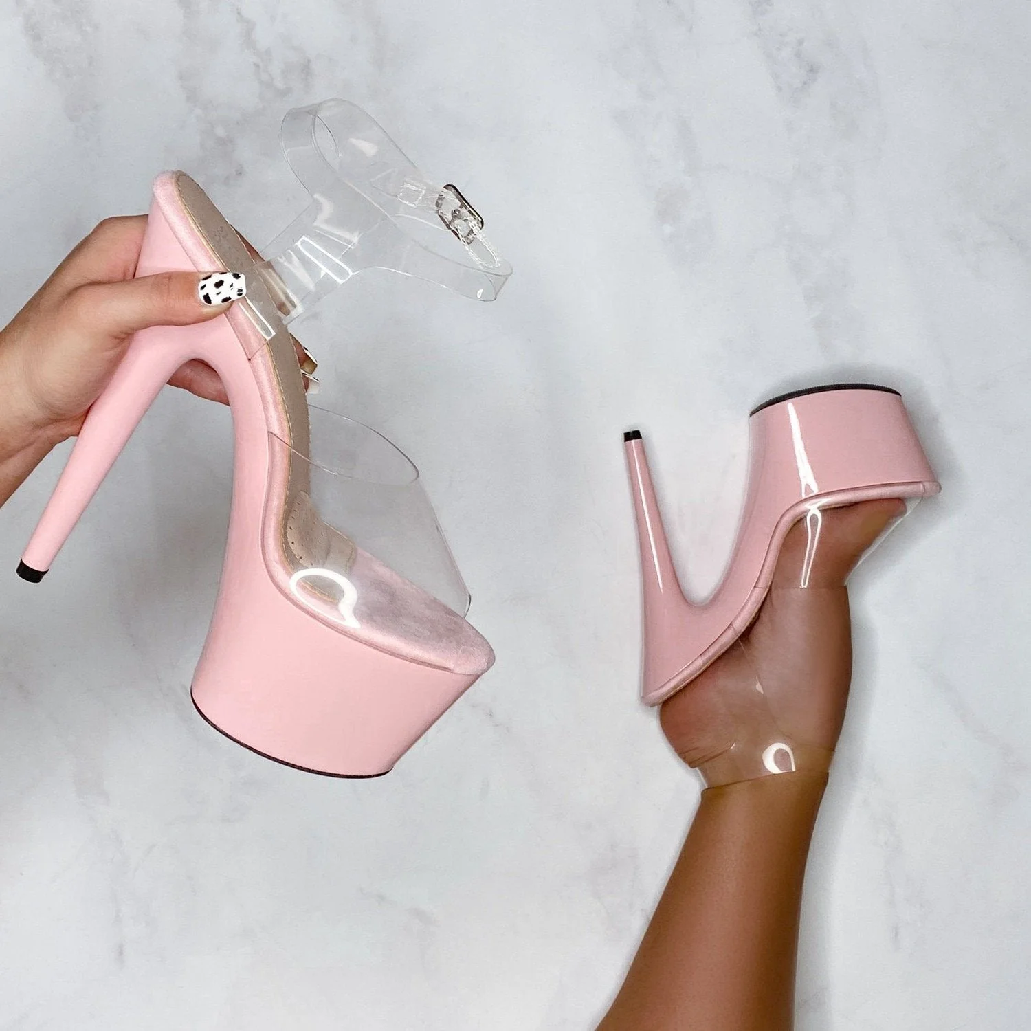 Lyla Classic Stiletto Wide Fit - Gloss - 7 INCH - Image 3