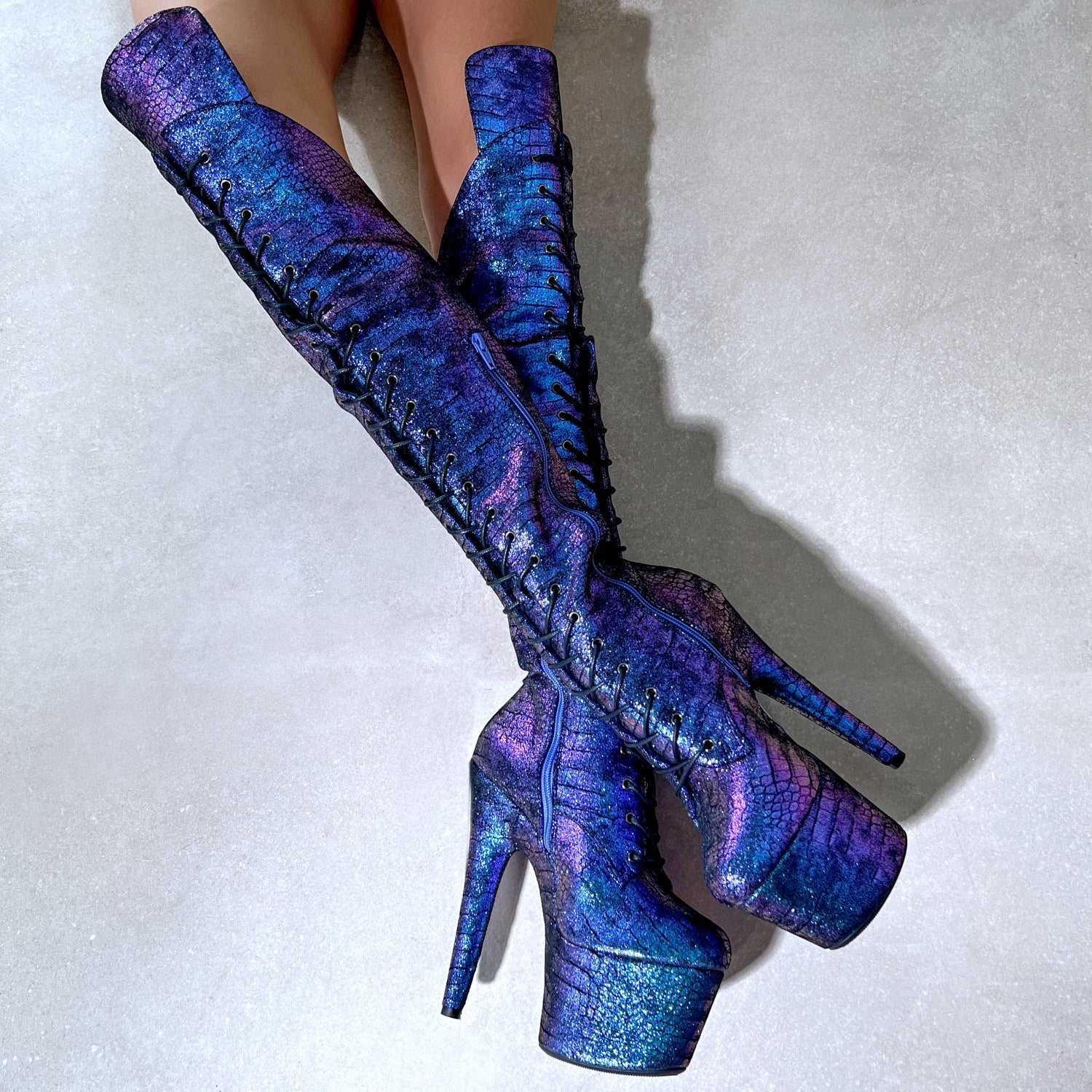 Midnight Mermaid Over Knee Boot - 7INCH - Image 3