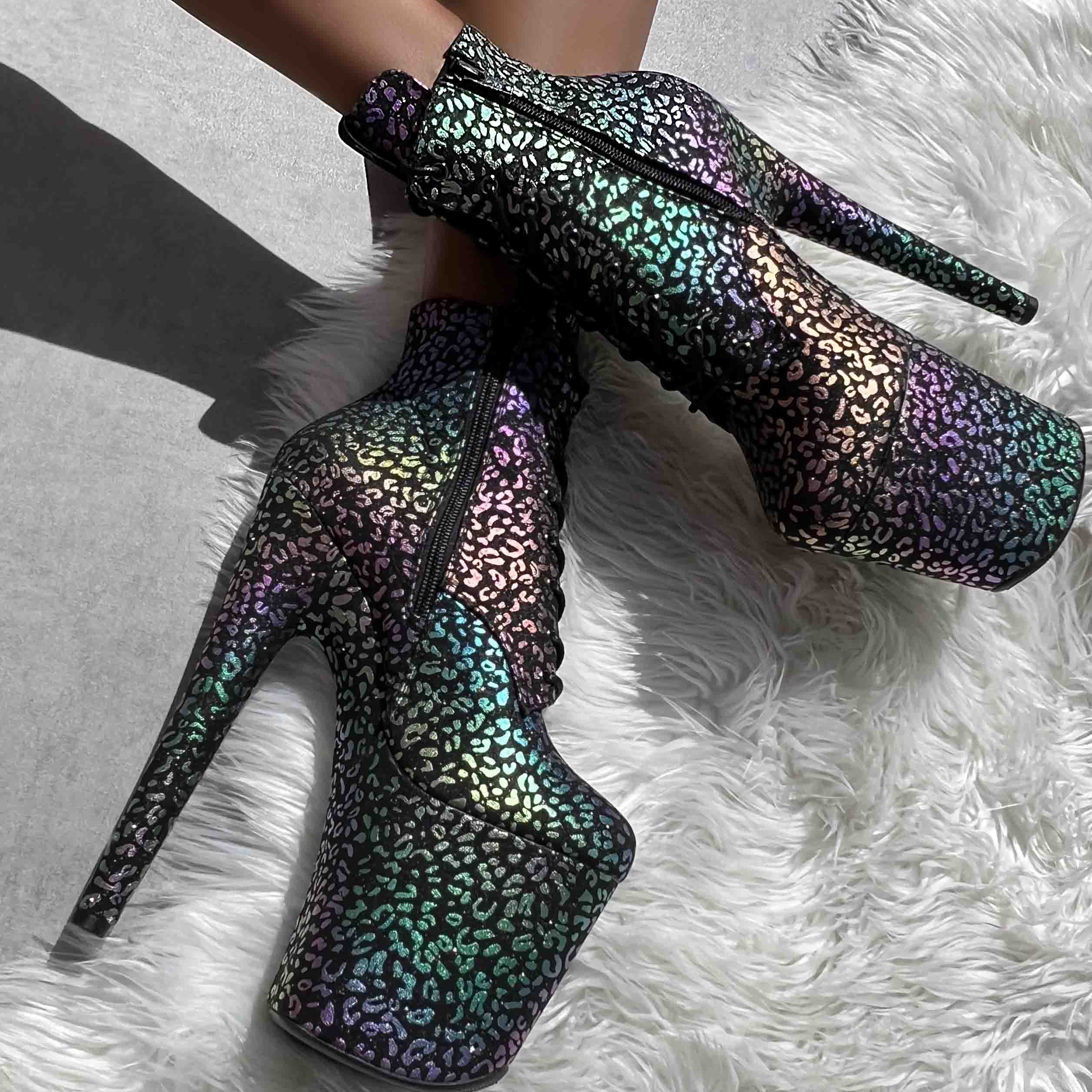 Moonlight Leopard Ankle Boot - 8INCH - Image 2