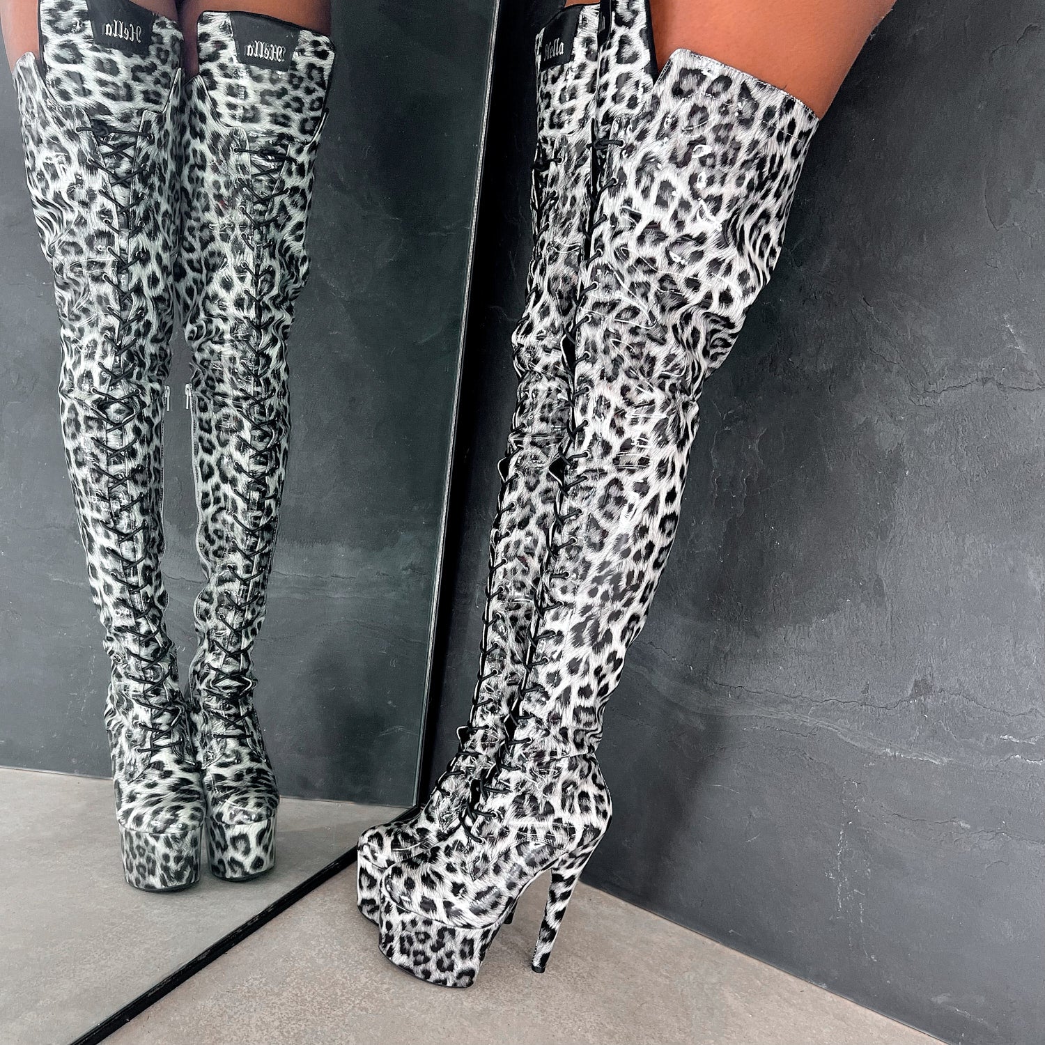 Snow Leopard Thigh High - 7 INCH - Limited Edition - Image 4