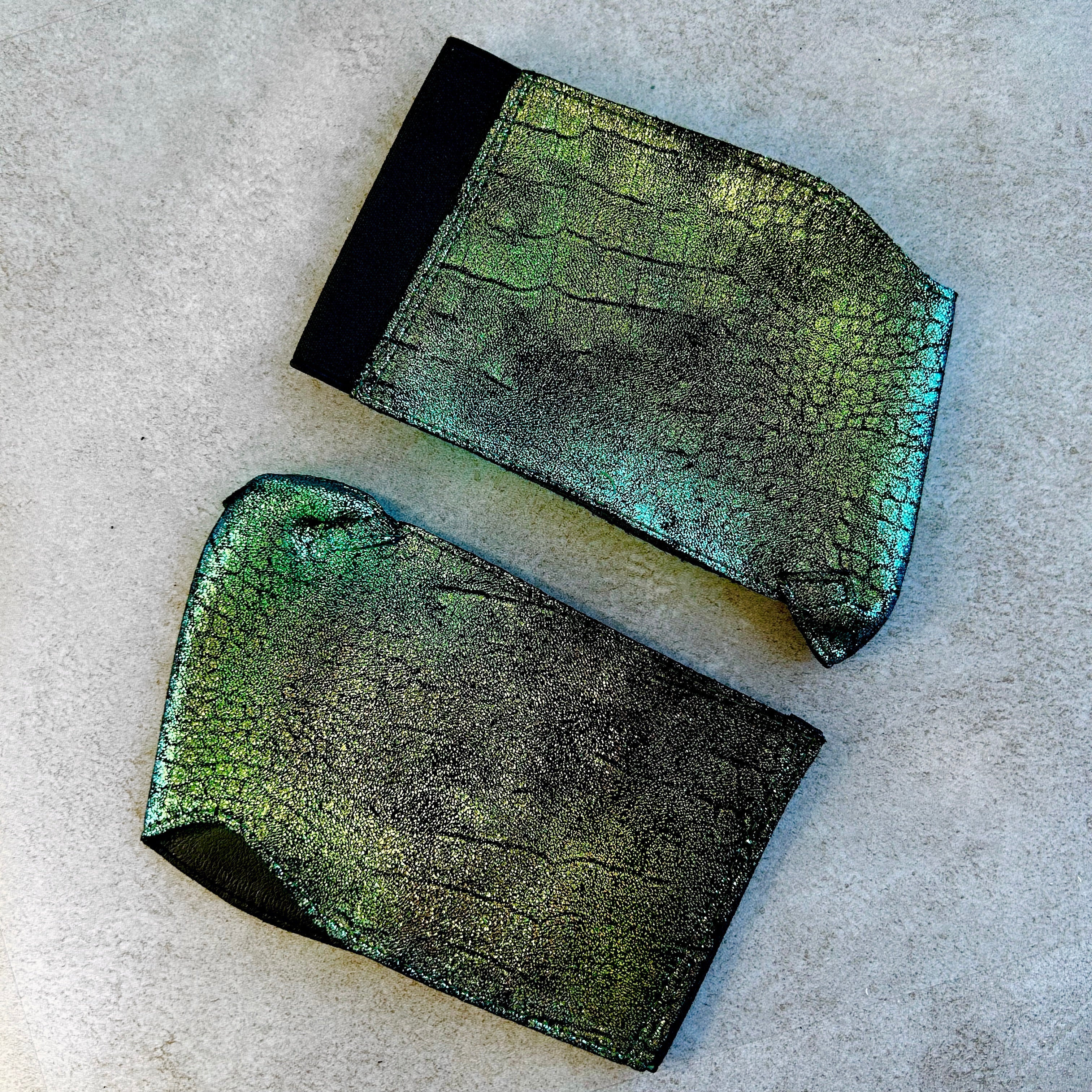 Stiletto / Open Toe Shoe Protector - Mermaid Green / Gold - 8 INCH - Image 2